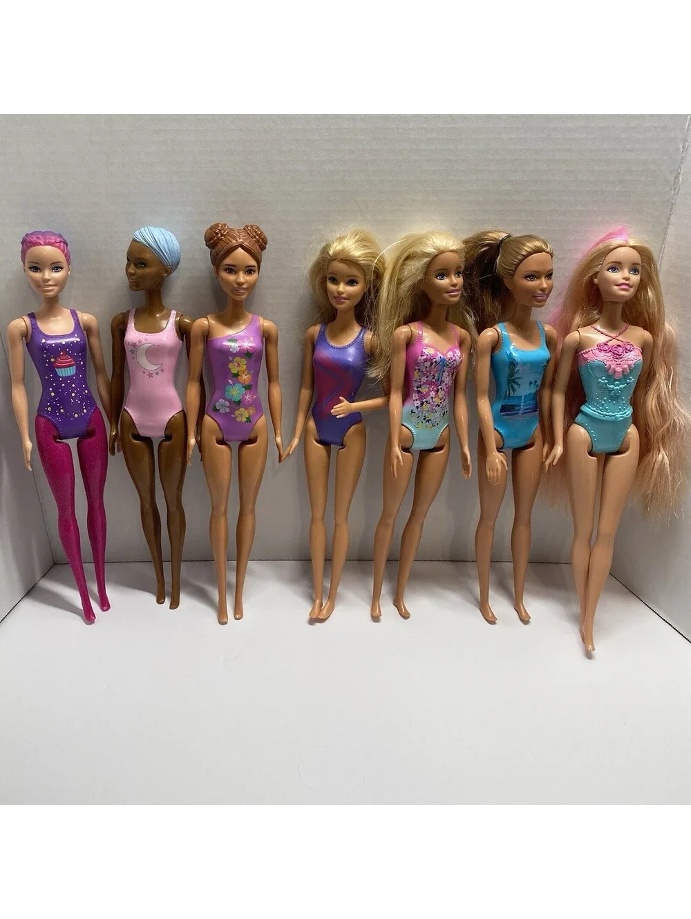 Swimsuit Barbie Lot 7 Multi Color- Race BBS11